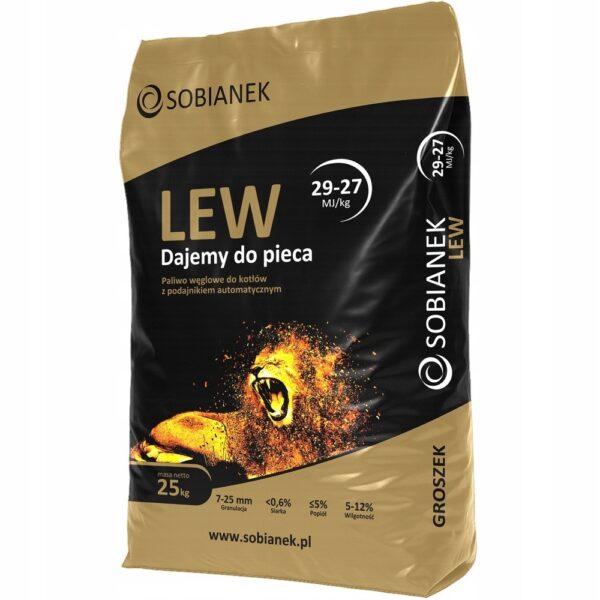 Węgiel groszek Sobianek LEW 1000 kg – bezpłatna dostawa