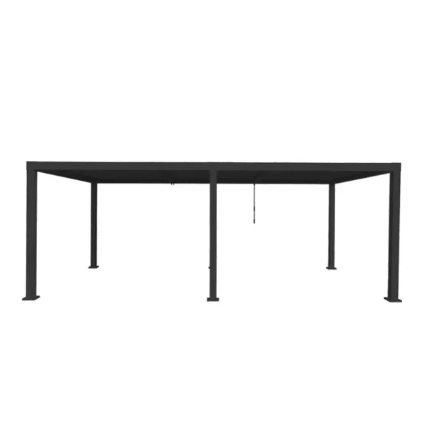 Pergola ogrodowa Clima 614×313×230 cm – pawilon antracytowy Naterial